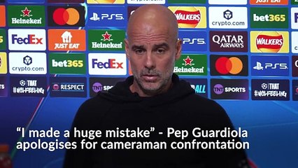 I made a huge mistake – Pep Guardiola apologises for cameraman confrontation