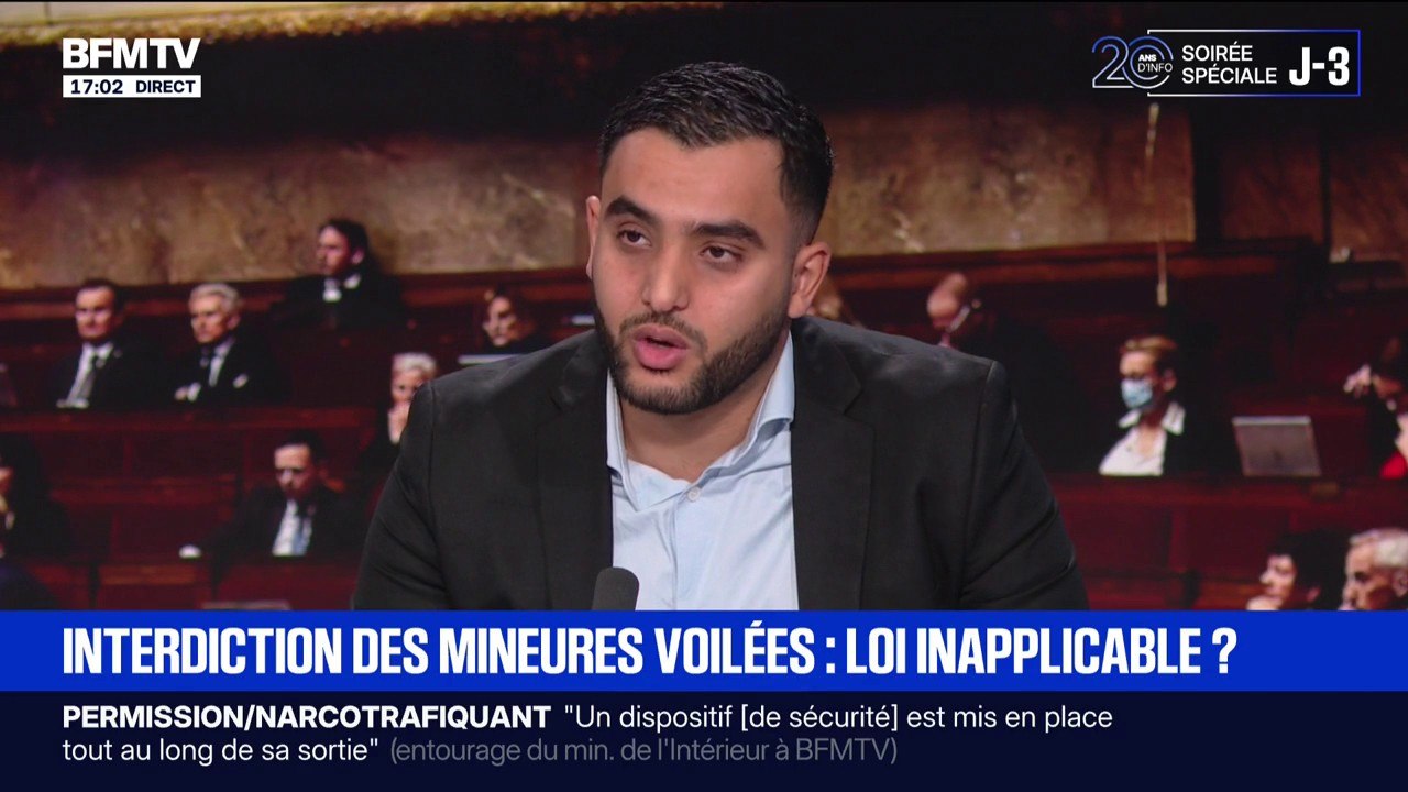Interdire le voile à des mineures dans l'espace public: "On tombe dans l'obsession islamophobe", dénonce Yassine Benyettou, président et fondateur du collectif "Génération Espoir Dignité Résistance"