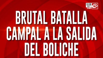 Brutal batalla campal a la salida del boliche: comenzó la temporada de peleas nocturnas