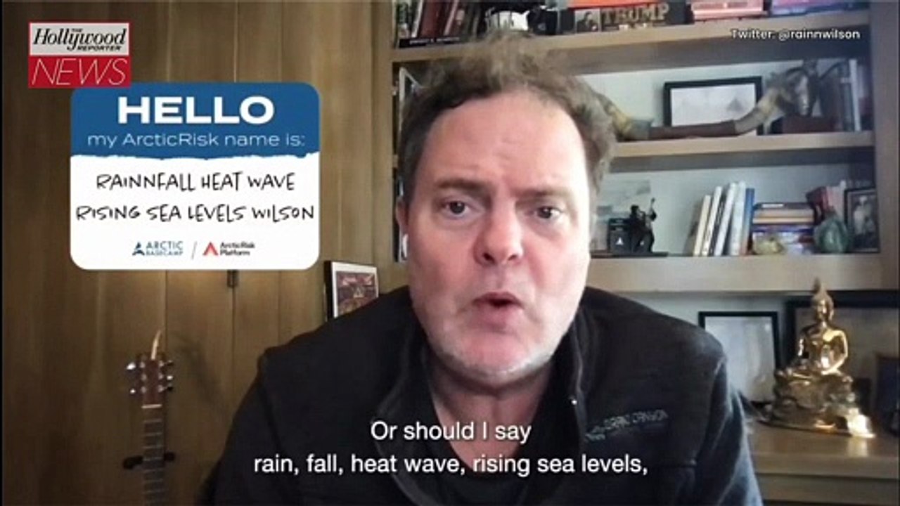 Rainn Wilson Changes Name to Rainnfall Heat Wave Extreme Winter Wilson to Highlight Melting Arctic | THR News