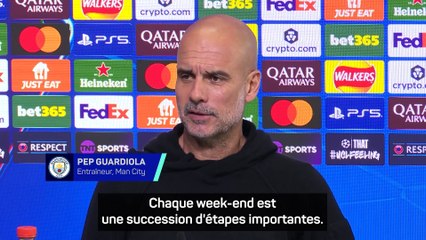 Guardiola avant le 100e match du club en LDC : "C'est formidable"