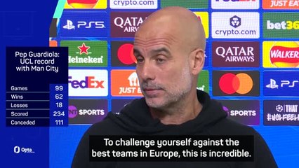 'I'm getting old!' - Guardiola reacts to reaching 100 UCL games with Man City