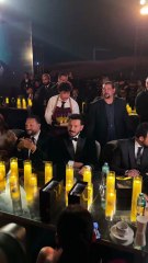 شوفوا فرحة محمد رمضان بتكريم مصطفى شعبان بمهرجان ذا بيست