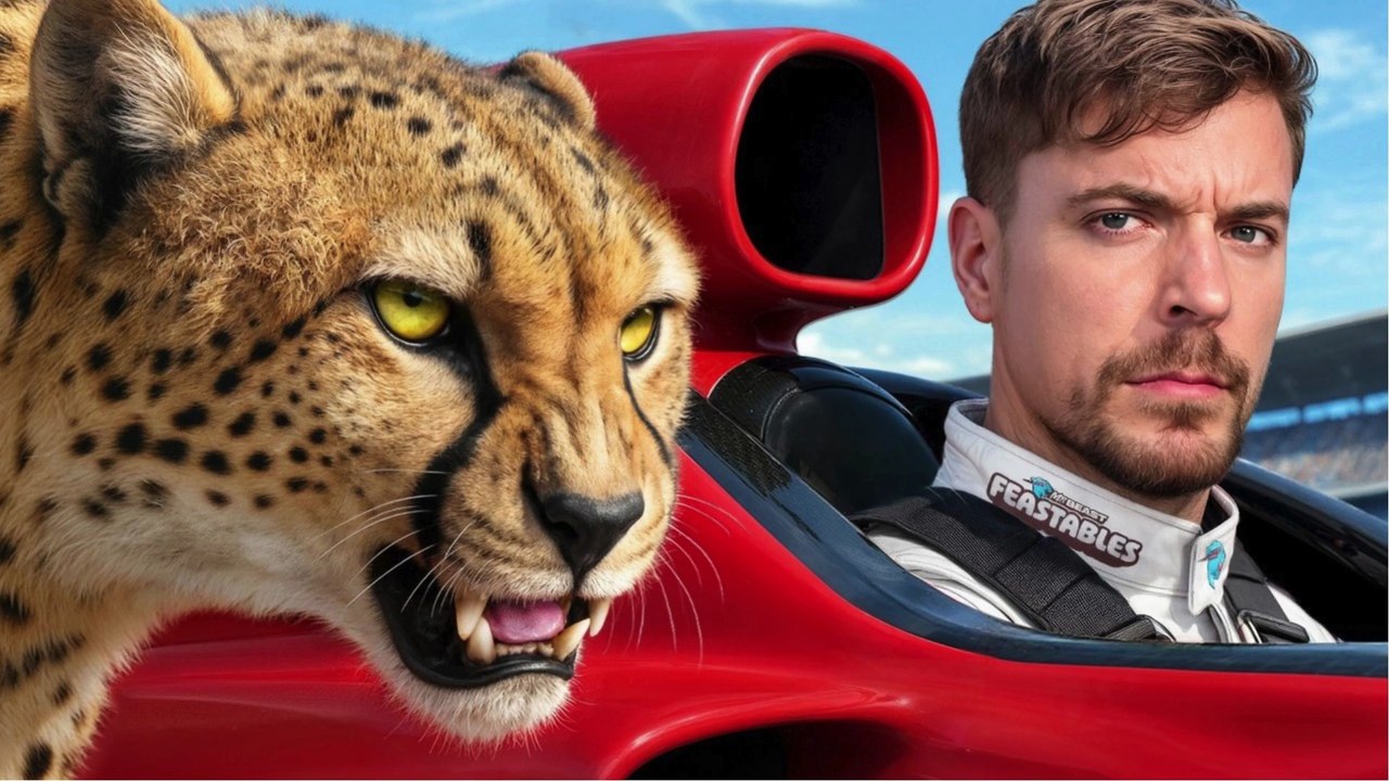 Mr Beast Challenge World's Fastest Car Vs Cheetah!