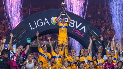 Tigres Femenil se burla de América con el himno de las Águilas "Mi mayor anhelo" tras ganar el campeonato del Apertura 2025