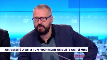 «Il met clairement une cible sur le dos des personnes qu'il cite», s'indigne Joseph Macé-Scaron sur la liste de personnes juives à boycotter relayée par un professeur de l'Université Lyon 2