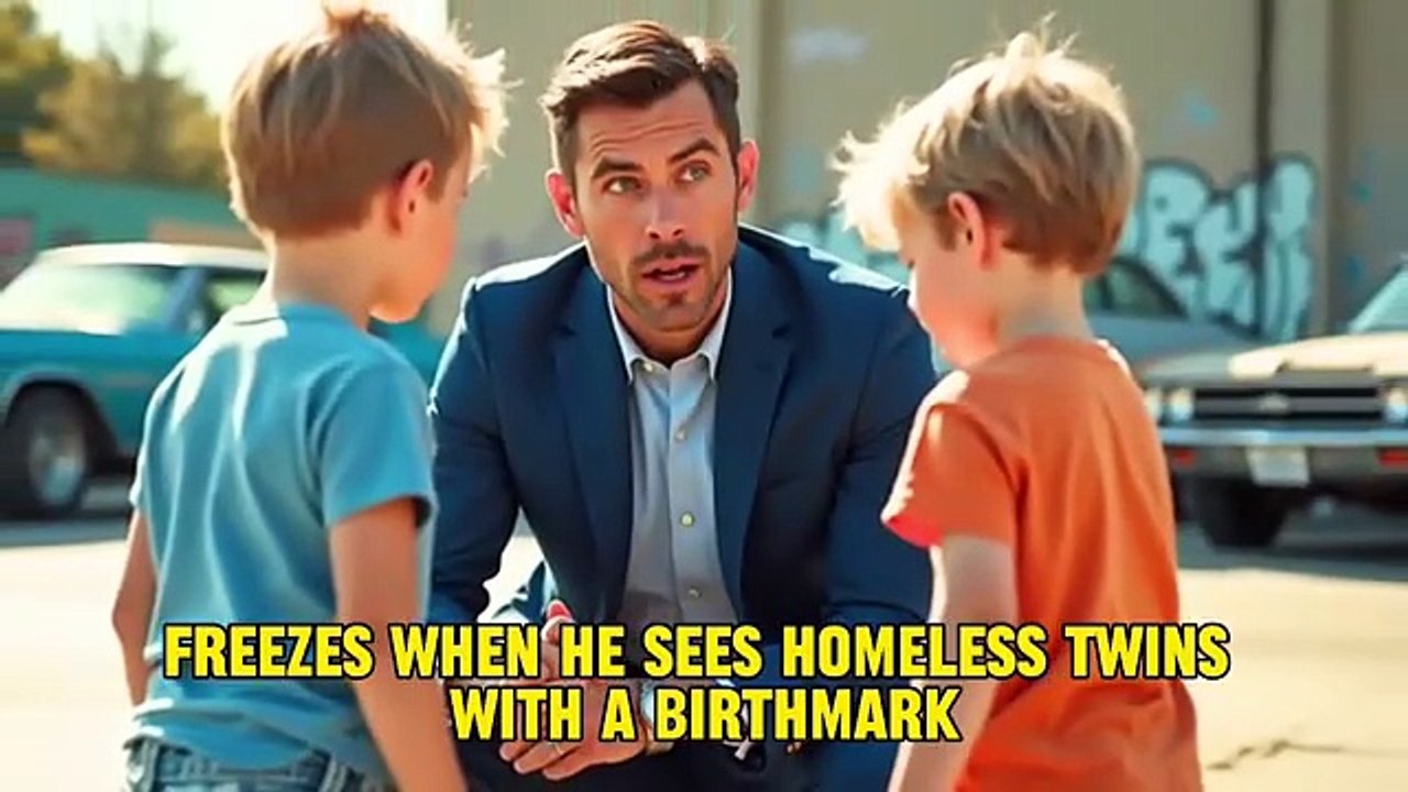 Millionaire Freezes After Seeing Homeless Twins With His Birthmark — “Boy… Are You My Father?”
