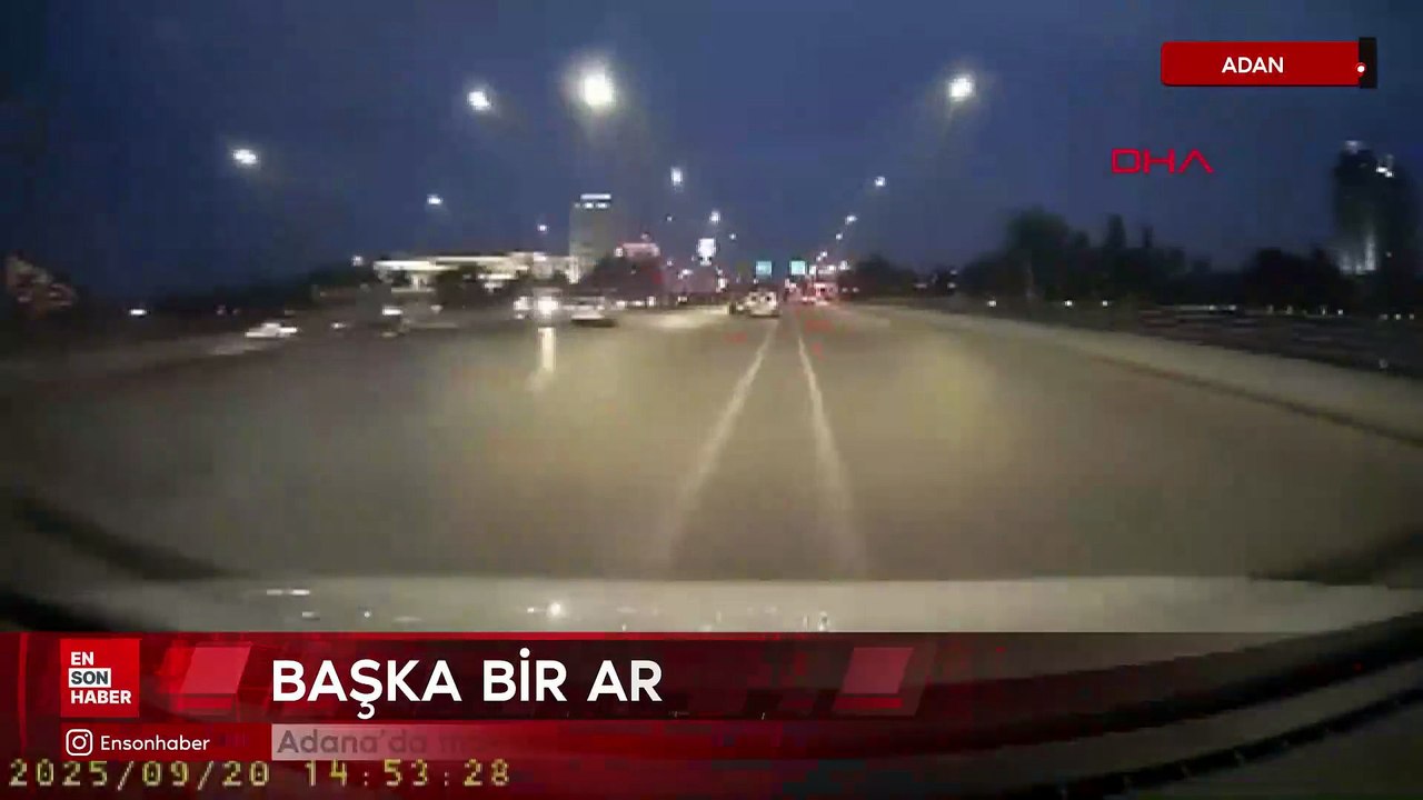 Adana'da makas atan sürücü başka araca çarptı