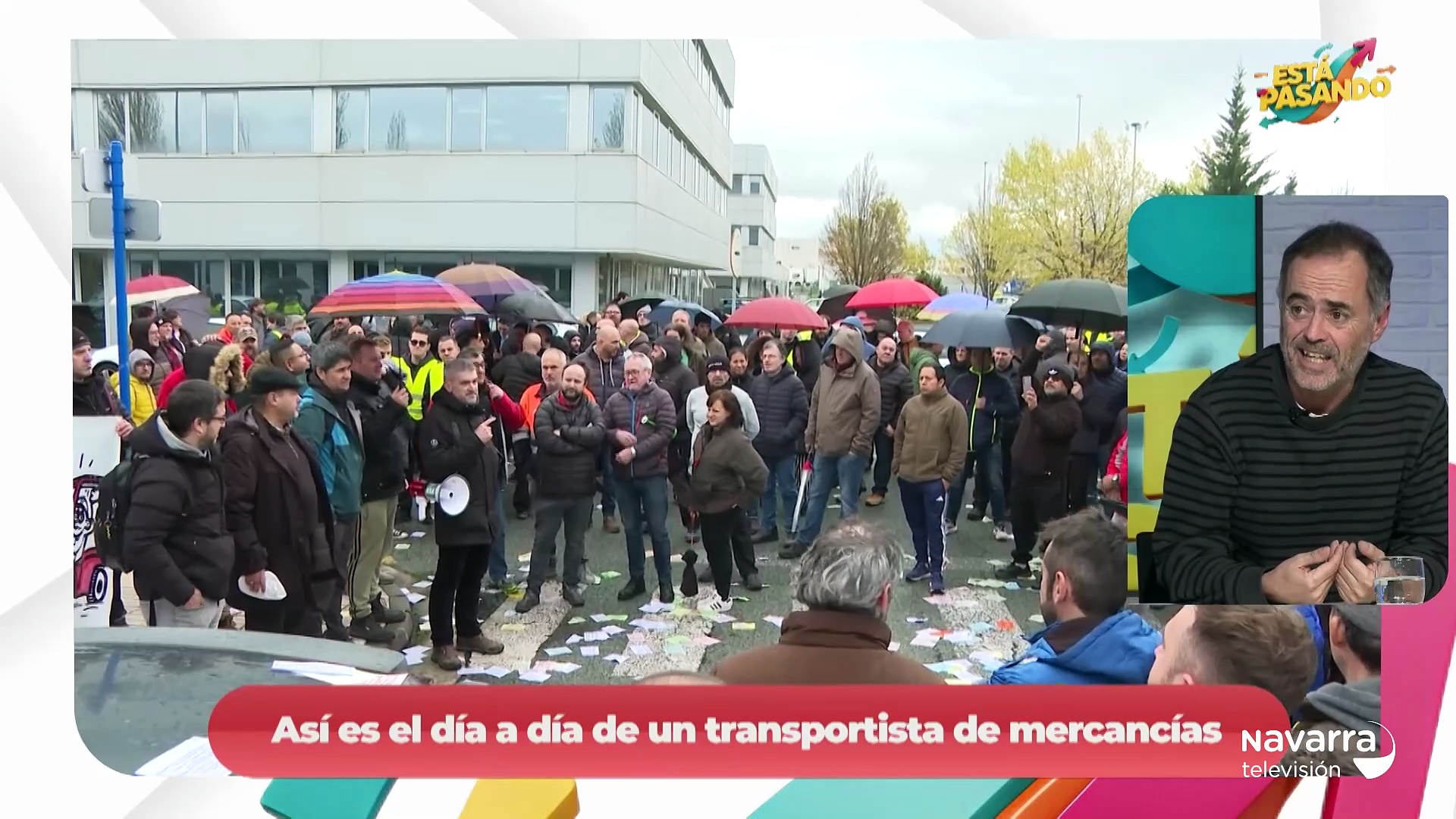 Está pasando 24/11/2025. El transporte de mercancías en Navarra se paraliza, la inteligencia artificial ayuda a detectar un cáncer, prótesis de mama adhesivas y descubrimos la historia de Castejón, ligada al ferrocarril