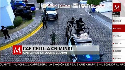Detienen a presuntos integrantes de una célula criminal en cuatro estados de México