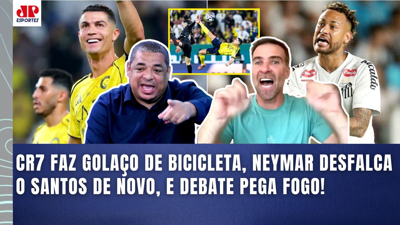 E AÍ, NEYMAR??? "O Cristiano Ronaldo AOS 40 ANOS fez GOL DE BICICLETA! E ele..." | Santos no Z4!