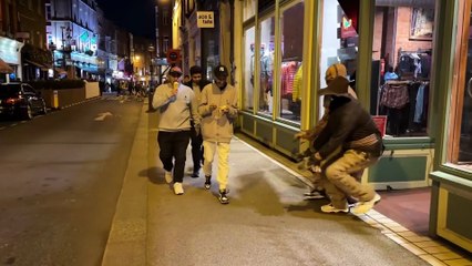 Crazy monsters scaring people on Halloween Prank