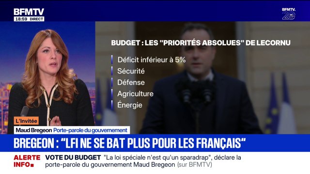 Budget: LFI ne se bat plus pour les Français , déclare Maud Bregeon, porte-parole du gouvernement