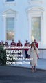 First Lady Welcomes The White House Christmas Tree