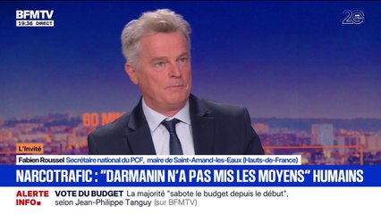 Narcotrafic: "J'accuse Gérald Darmanin de ne pas avoir mis les moyens pour pouvoir former et embaucher suffisamment de personnes", déclare Fabien Roussel