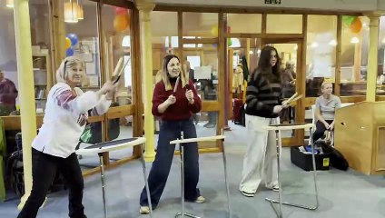 During one of the Drumming4health sessions in Crediton, video Alan Quick IMG_8082