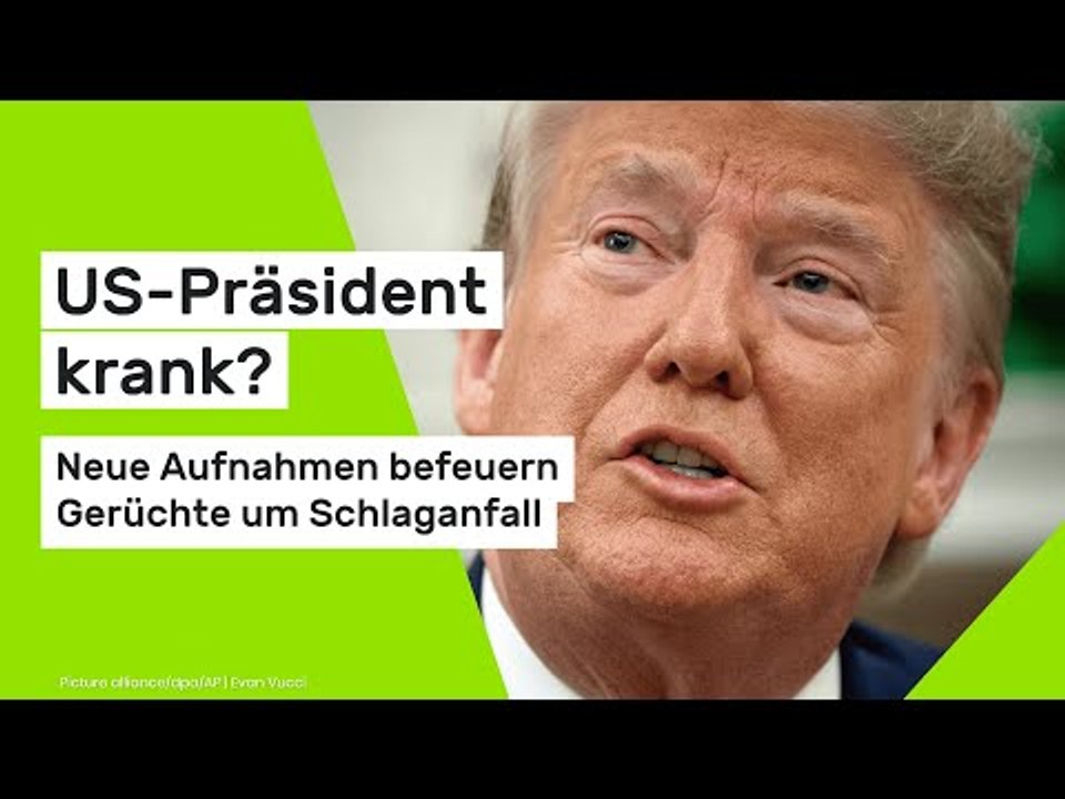 Donald Trump: US-Präsident krank? Neue Aufnahmen befeuern Gerüchte um Schlaganfall