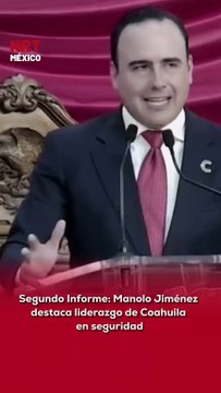 Durante su Segundo Informe de Gobierno, Manolo Jiménez aseguró que Coahuila vive su mejor momento en seguridad, colocándose como el estado más seguro del norte del país y el segundo en todo México.