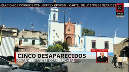 Operativo en Zacatecas por desaparición de cinco personas