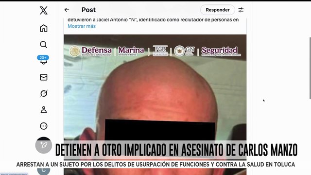 🚨¡Última Hora! Cae Jaciel Antonio “N”, presunto reclutador ligado al crimen de Carlos Manzo
