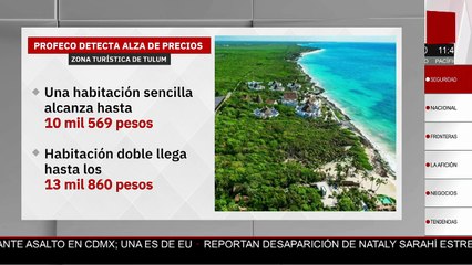 Profeco suspende cuatro hoteles en Tulum por alza irregular de precios
