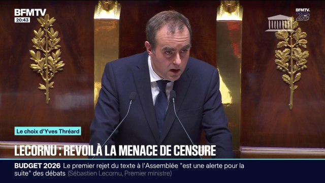 LE CHOIX D'YVES THRÉARD - Lecornu: revoilà la menace de censure
