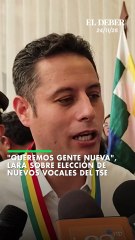 "Queremos gente nueva", Lara sobre elección de nuevos vocales del TSE