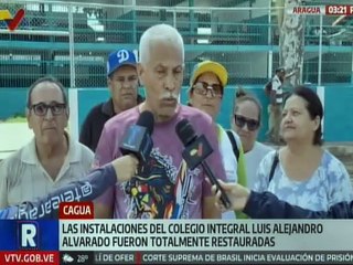 Aragua | Continúan los trabajos de rehabilitación de la U.E.B. Luis Alejandro Alvarado en Cagua