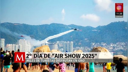 Guerrero vive el segundo día del Air Show 2025 con miles de turistas