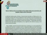 Red de Defensa de la Humanidad rechaza deleznable pronunciamiento de Estado Unidos contra Venezuela