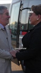 La presidenta de Honduras llega a Ciudad de México para iniciar una visita oficial