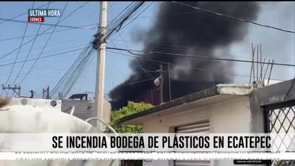 🚨¡Última Hora! Se incendia bodega plásticos en la colonia Ejidos de San Cristóbal, en Ecatepec