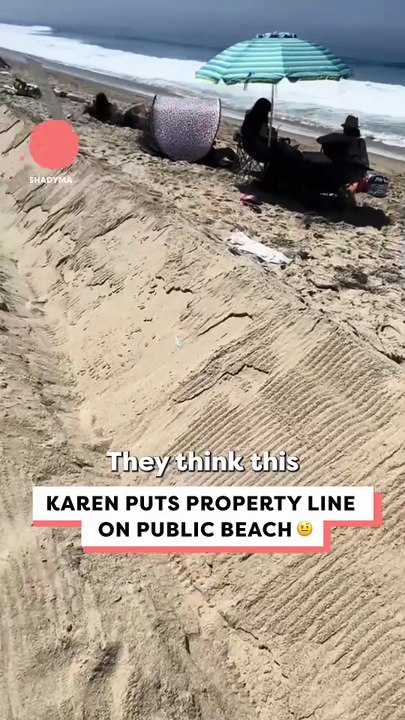 Apparently he 'owns' the beach 😳