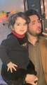 cute baby with father singing a pashto song pakistan