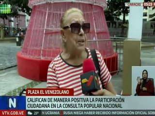 Venezolanos califican como "extraordinaria" la cuarta Consulta Popular Nacional 2025