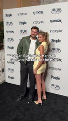 Dylan Barbour and Hannah Godwin at InStyle & People's Drive By Party at F1's Vegas Grand Prix