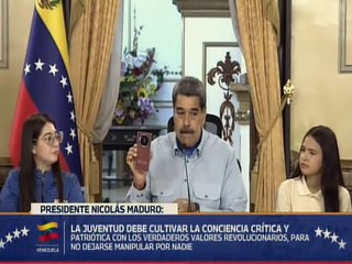 Presidente Maduro a la juventud: Nunca se dejen manipular por nadie, cultiven la conciencia crítica