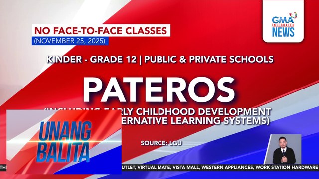 Dagdag no face-to-face classes (November 25, 2025) | Unang Balita