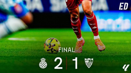 Espanyol 2-1 Sevilla FC: Derrota en Cornellà con Januzaj y Vargas lesionados