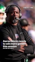 Why Aaron Glenn Still Needs to Win Games This Season? | Gang's All Here