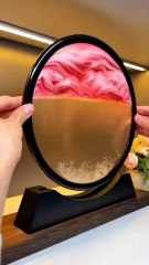 12-Inch 3D Moving Sand Art Ocean Glass – Flowing Quicksand Home Decor Hourglass / #trending #tech