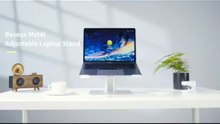 Baseus Foldable Aluminum Laptop Stand – Adjustable Vertical Holder for MacBook & Tablets / #trending
