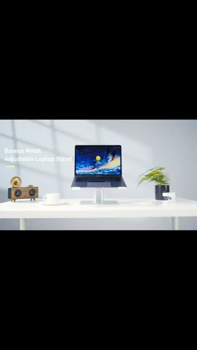 Baseus Foldable Aluminum Laptop Stand – Adjustable Vertical Holder for MacBook & Tablets / #trending