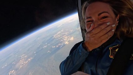 See Blue Origin Crew's Amazing View Of Earth In Zero-G Footage