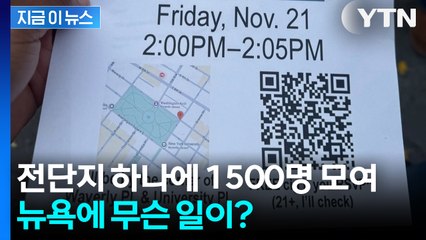 전단지 하나에 1500명 모여... 뉴욕에 무슨 일이? [지금이뉴스] / YTN