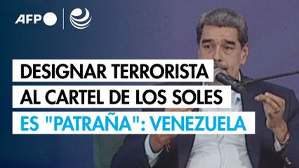 Designar como grupo terrorista al Cartel de los Soles es "patraña" de EU, denuncia Venezuela