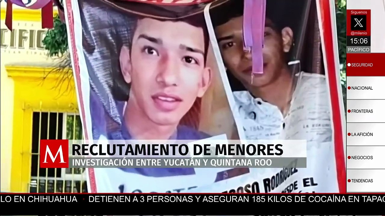 Fiscalías de Yucatán y Quintana Roo buscan desarticular una presunta red de reclutamiento de menores