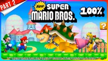 New Super Mario Bros. (NDS - US) Longplay PART 2 of 2 (100%)