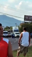 Captan accidente de rastra fuera de control en la carretera CA-5 norte