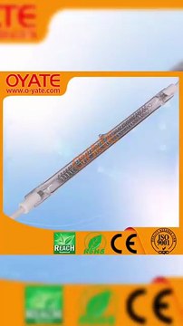 220v 1500w SK15 R7s Clear Quartz Heating Lamp Halogen Infrared Heater Lamp For Screen Printing